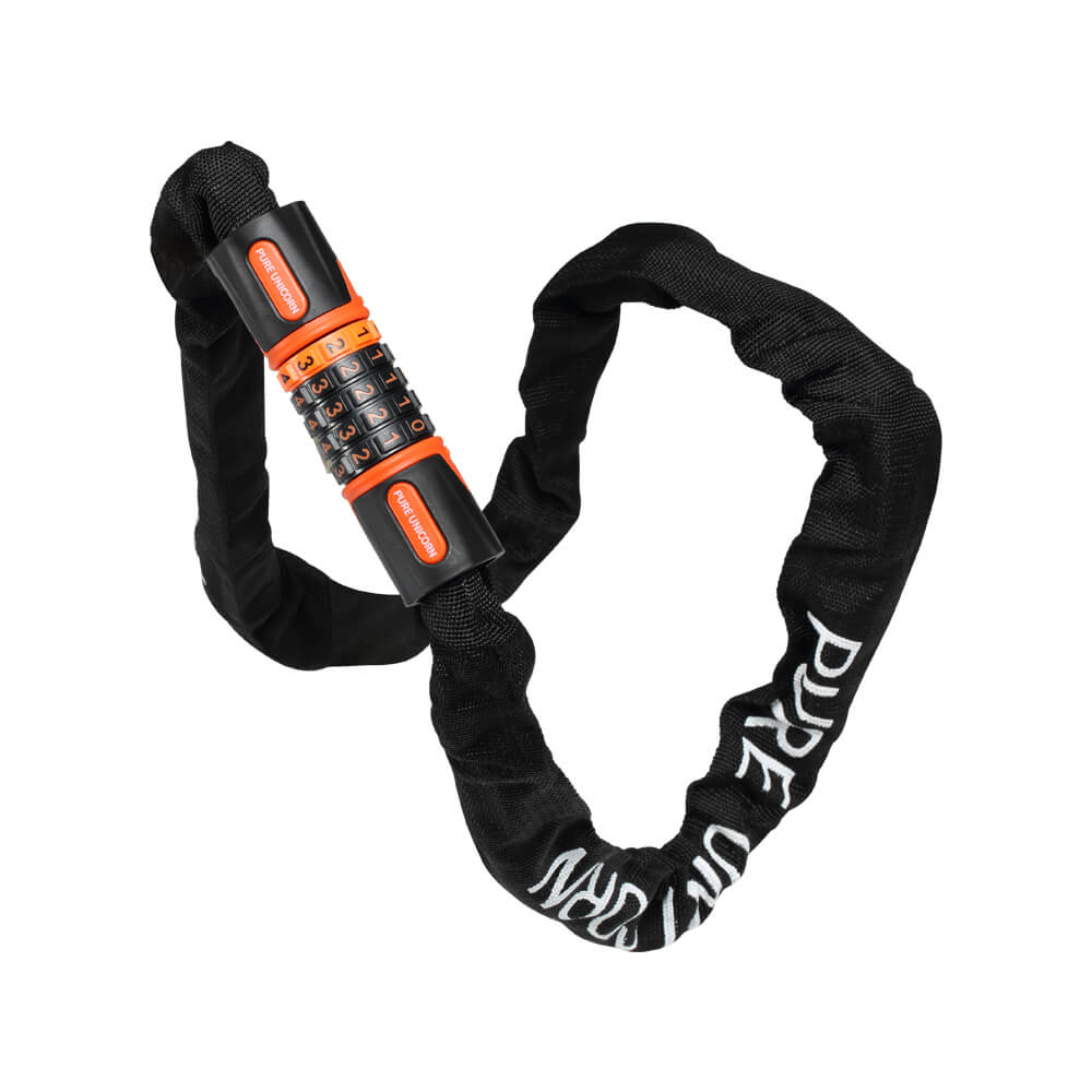 Heavy-Duty Chain Lock with Code – Nylon Sleeve & Resettable 5-Digit Security