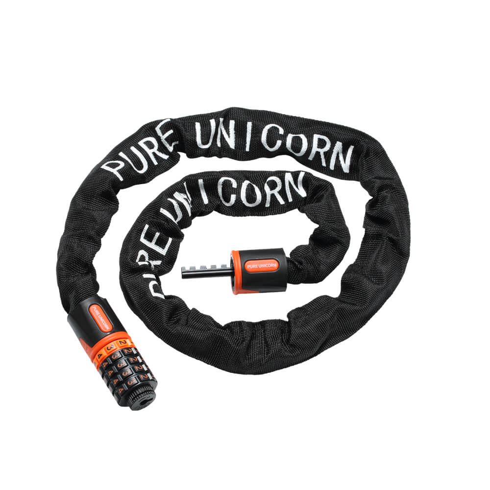 Heavy-Duty Chain Lock with Code – Nylon Sleeve & Resettable 5-Digit Security