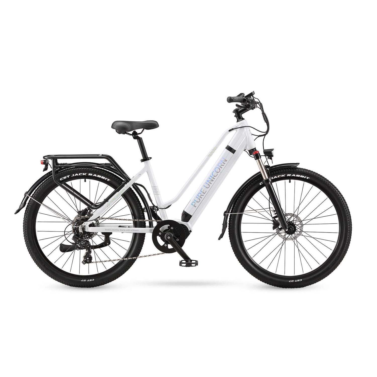 PURE UNICORN U8 48V 500W Mid-Drive Commuter E-Bike, Samsung Battery